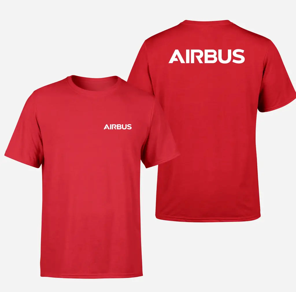 Airbus & Text design on red double side