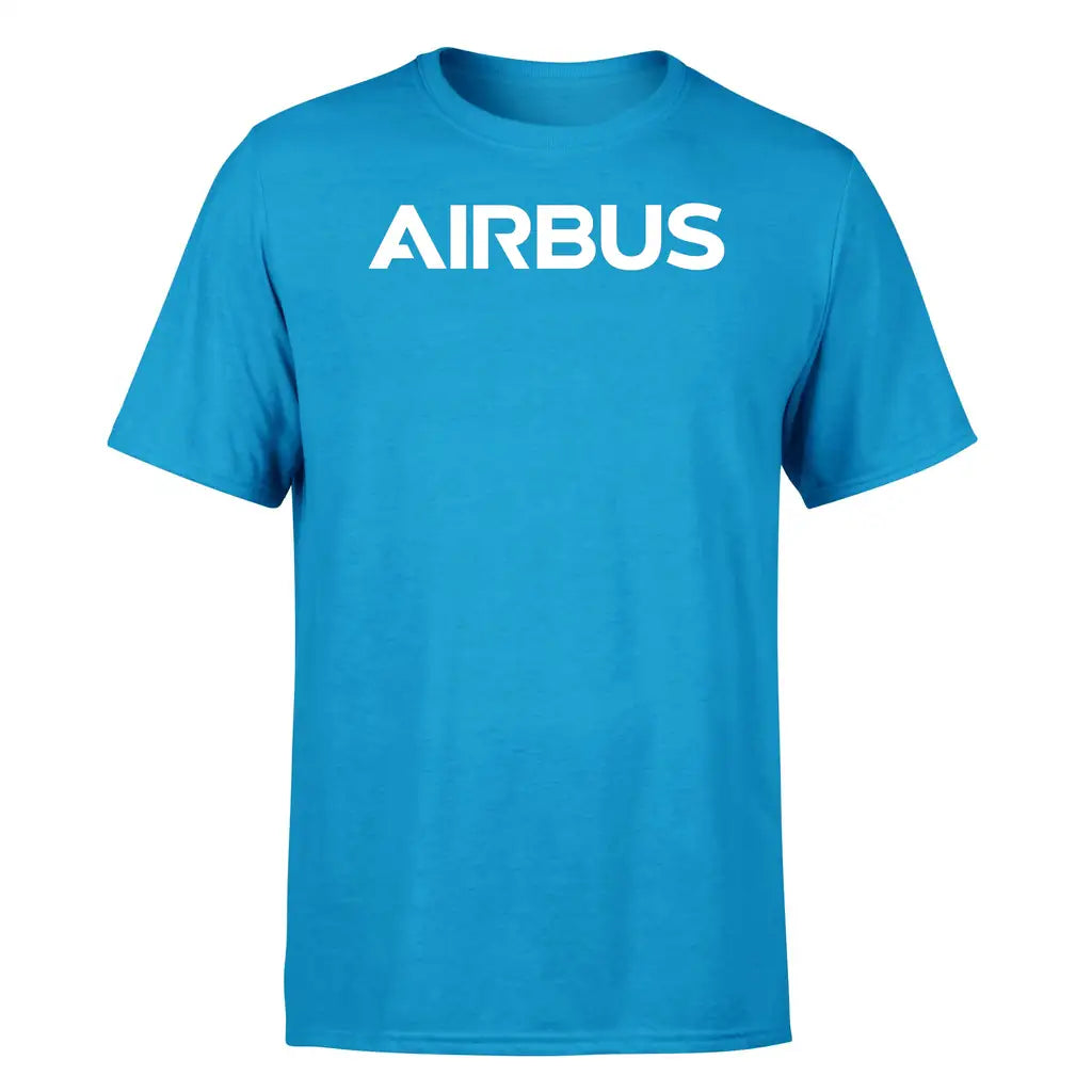 Airbus & Text design on turquoise single side