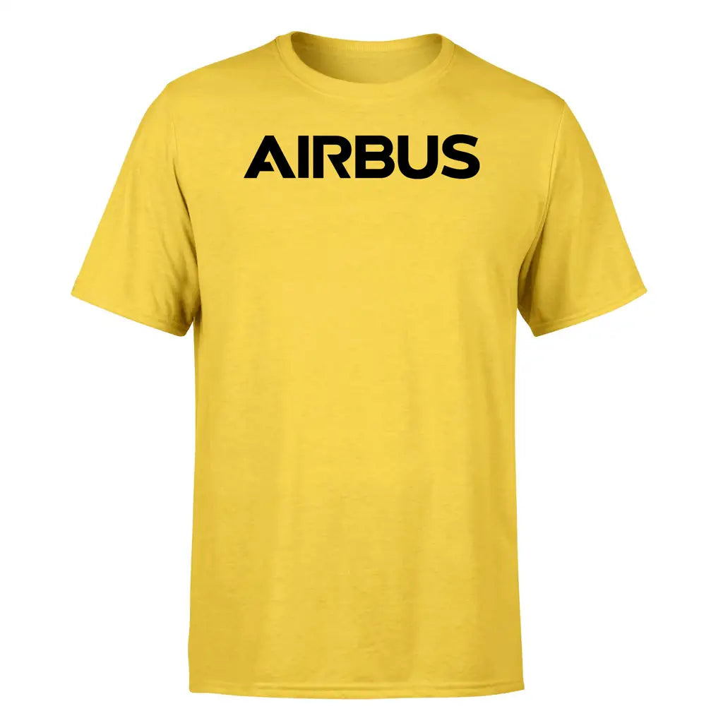 Airbus & Text design on yellow single side