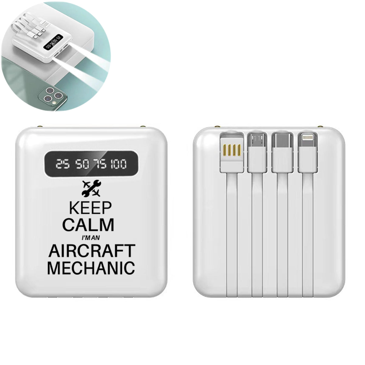 Aircraft Mechanic Designed 10000mAh Quick Charge Powerbank