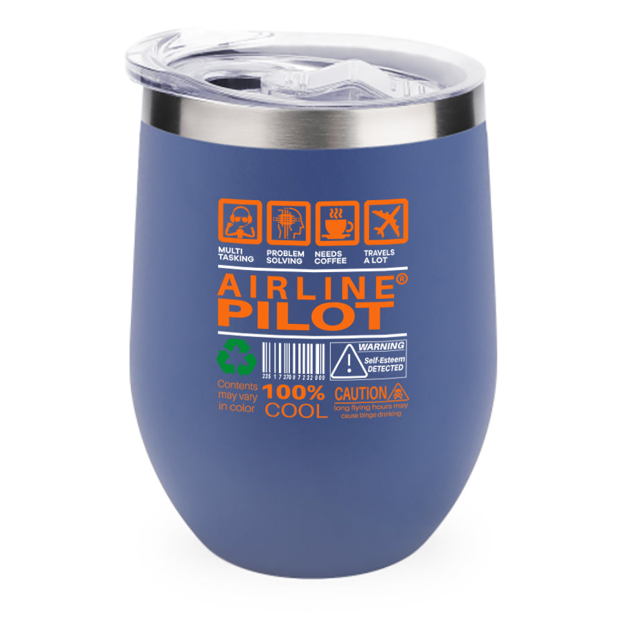 Airline Pilot Label Designed 12oz Egg Cups