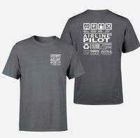 Thumbnail for Airline Pilot Label design on gray double side