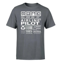 Thumbnail for Airline Pilot Label design on gray single side