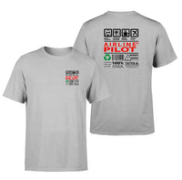 Thumbnail for Airline Pilot Label design on light gray double side