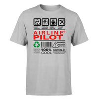 Thumbnail for Airline Pilot Label design on light gray single side