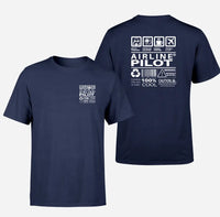 Thumbnail for Airline Pilot Label design on navy blue double side