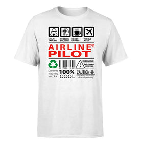 Single-Side Printing — Airline Pilot Label Double-Side T-Shirt