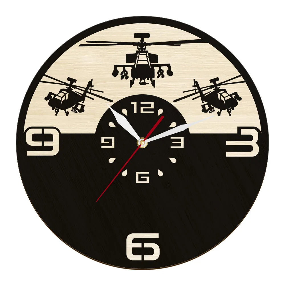 Military Fighter Designed Wall Clocks