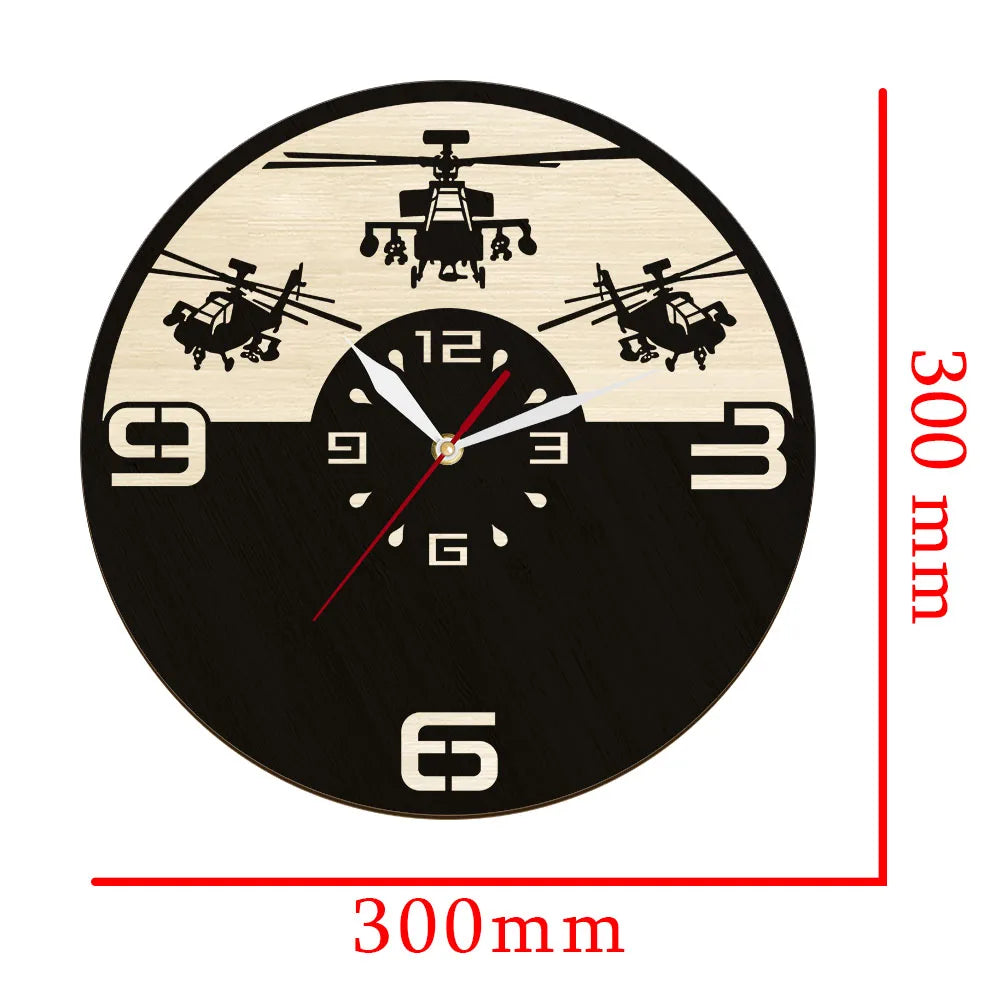 Military Fighter Designed Wall Clocks