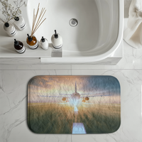 Thumbnail for Airplane Flying Over Runway Designed Bath Mats