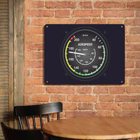 Thumbnail for Airplane Instruments-Airspeed Printed Metal Sign