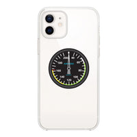 Thumbnail for Airplane Instruments (Airspeed) Designed Transparent Silicone iPhone Cases