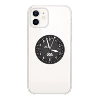 Thumbnail for Airplane Instruments (Altitude) Designed Transparent Silicone iPhone Cases