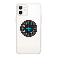 Thumbnail for Airplane Instruments (Heading) Designed Transparent Silicone iPhone Cases