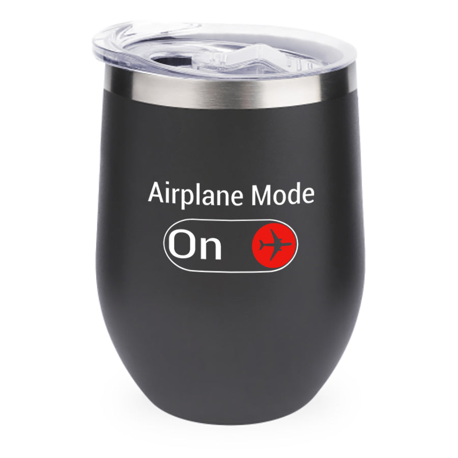 Airplane Mode On Designed 12oz Egg Cups