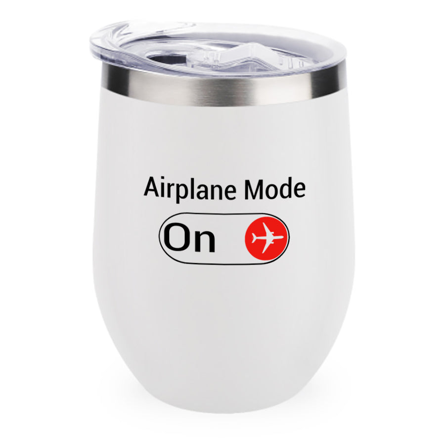 Airplane Mode On Designed 12oz Egg Cups