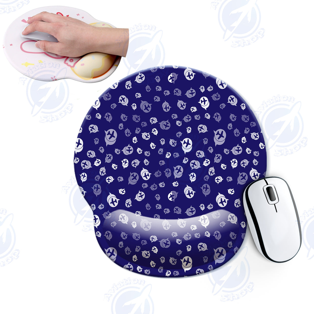 Airplane Notification Theme Designed Ergonomic Mouse Pads