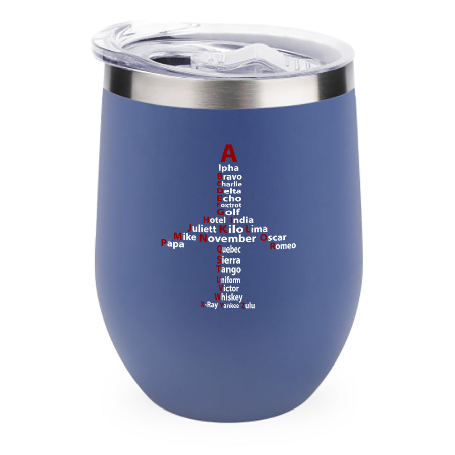 Airplane Shape Aviation Alphabet Designed 12oz Egg Cups