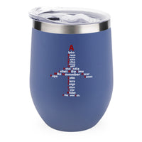 Thumbnail for Airplane Shape Aviation Alphabet Designed 12oz Egg Cups