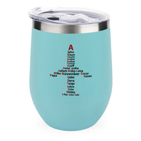 Thumbnail for Airplane Shape Aviation Alphabet Designed 12oz Egg Cups