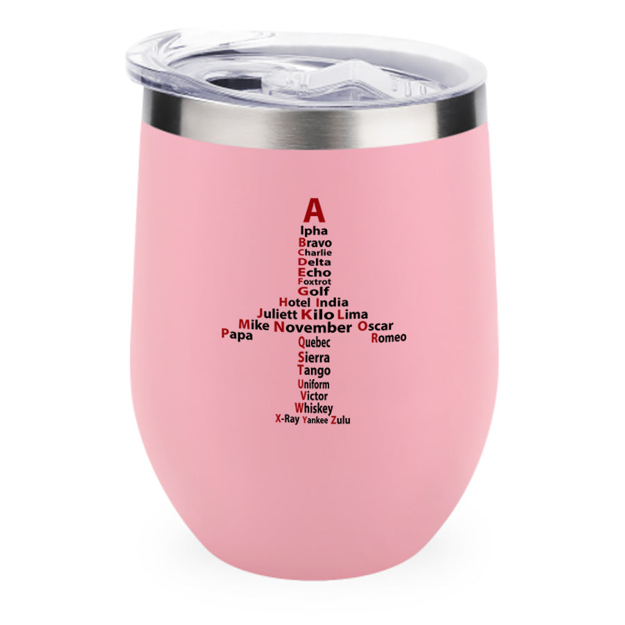 Airplane Shape Aviation Alphabet Designed 12oz Egg Cups