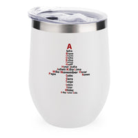 Thumbnail for Airplane Shape Aviation Alphabet Designed 12oz Egg Cups