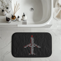 Thumbnail for Airplane Shape Aviation Alphabet Designed Bath Mats