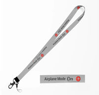 Thumbnail for Airplane Mode On lanyard - light gray