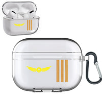 Thumbnail for Badge & Golden Epaulettes (4,3,2 Lines) Designed Transparent Earphone AirPods 