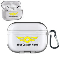 Thumbnail for Custom Name (Badge 4) Designed Transparent Earphone AirPods 