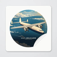 Thumbnail for Airspeed AS.57 Ambassador - 3D - Circle Sticker - Peel