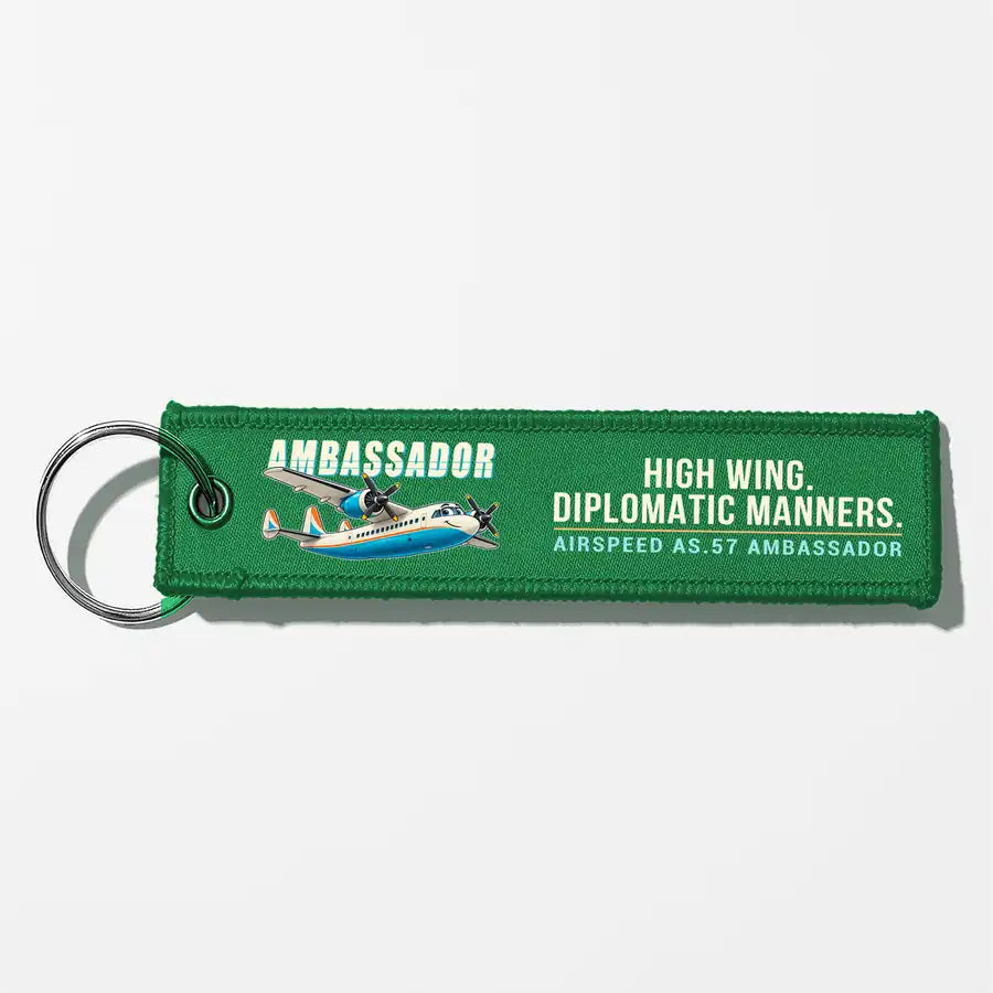 Airspeed AS.57 Ambassador Aviator Key Chains - Green - Cartoon