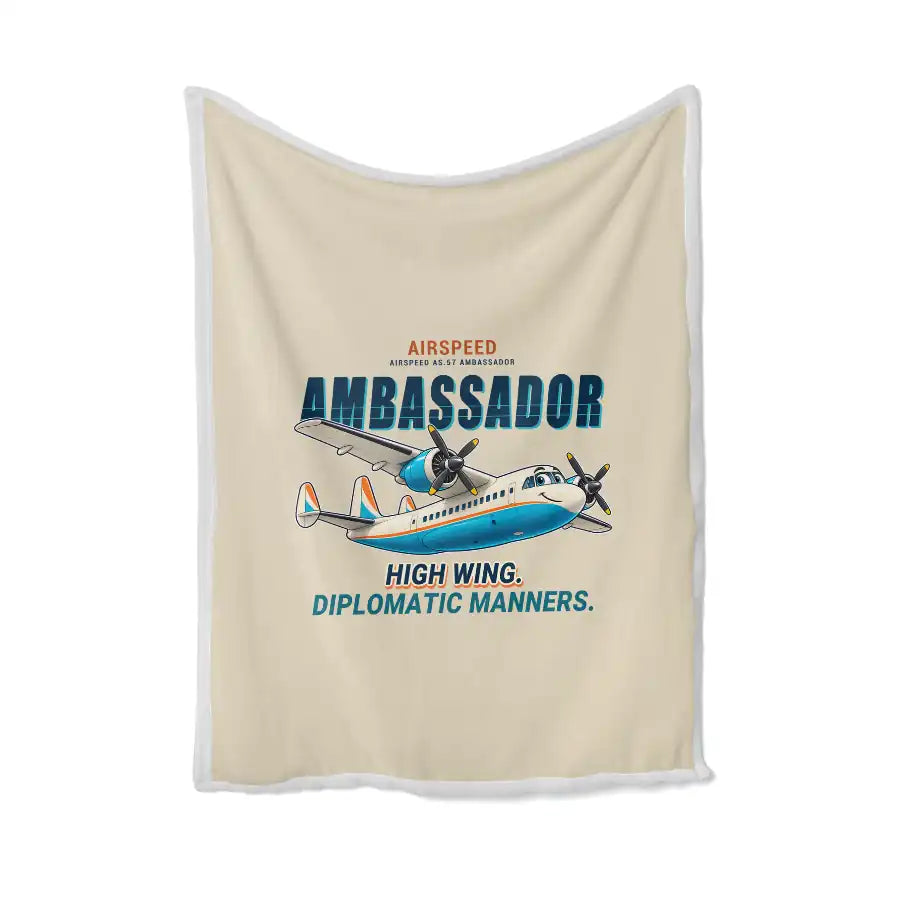 Airspeed AS.57 Ambassador - Cartoon - Blanket - Beige
