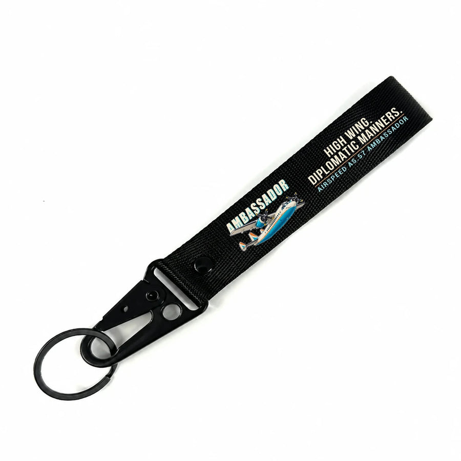 Airspeed AS.57 Ambassador Hawk-Shaped Key Chains - Black - Cartoon