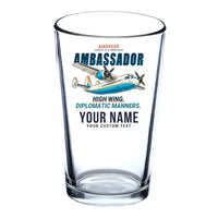 Thumbnail for Airspeed AS.57 Ambassador - Cartoon + Name - Beer & Water Glass