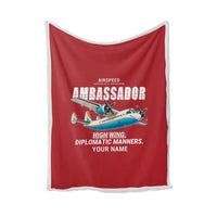 Thumbnail for Airspeed AS.57 Ambassador - Cartoon + Name - Blanket - Red