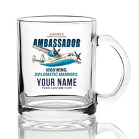 Thumbnail for Airspeed AS.57 Ambassador - Cartoon + Name - Coffee & Tea Glass