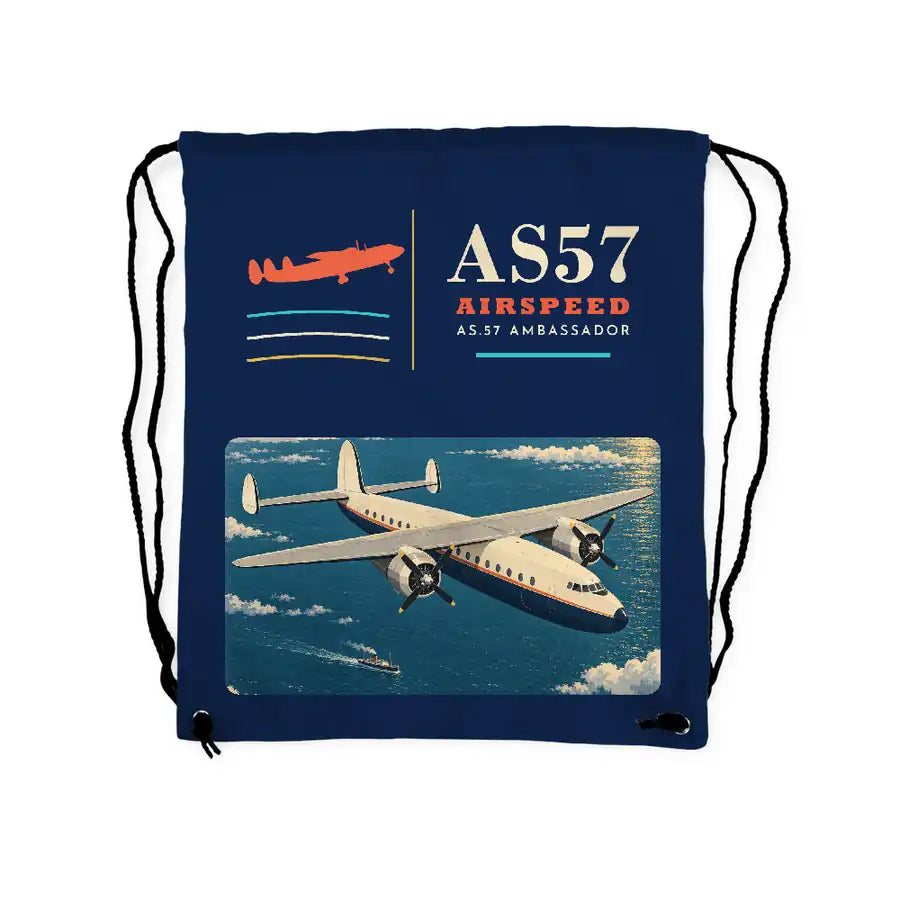 Airspeed AS.57 Ambassador - Drawstring Bag - Classic - Dark Blue