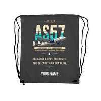 Thumbnail for Airspeed AS.57 Ambassador - Drawstring Bag - Original + Name - Gray