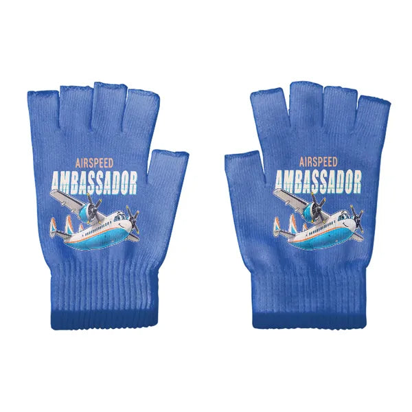 Airspeed AS.57 Ambassador - Gloves - Cut - Cartoon - Blue