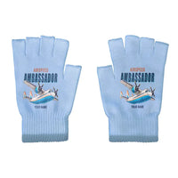 Thumbnail for Airspeed AS.57 Ambassador - Gloves - Cut - Cartoon + Name - Light Blue