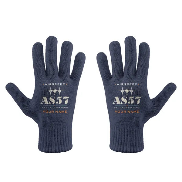 Airspeed AS.57 Ambassador - Gloves - Full - Heritage + Name - Navy Blue