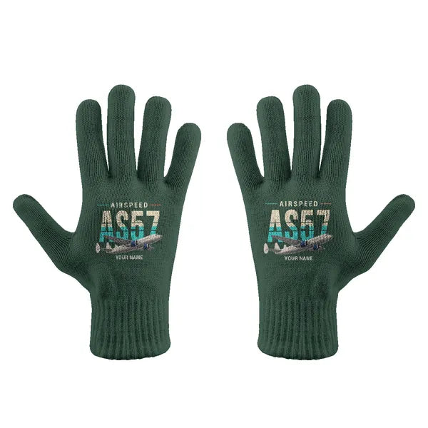 Airspeed AS.57 Ambassador - Gloves - Full - Original + Name - Dark Green