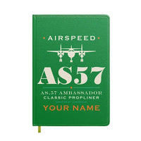 Thumbnail for Airspeed AS.57 Ambassador - Heritage + Name - Notebook - Green