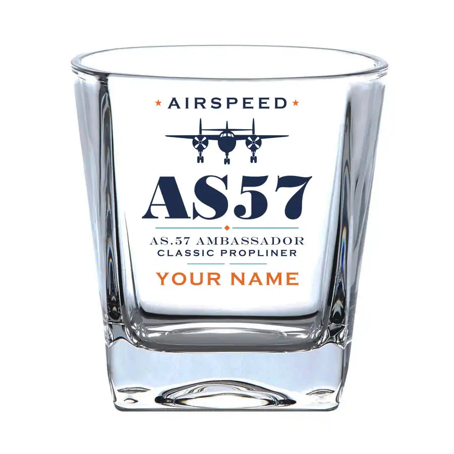 Airspeed AS.57 Ambassador - Heritage + Name - Whiskey Glass