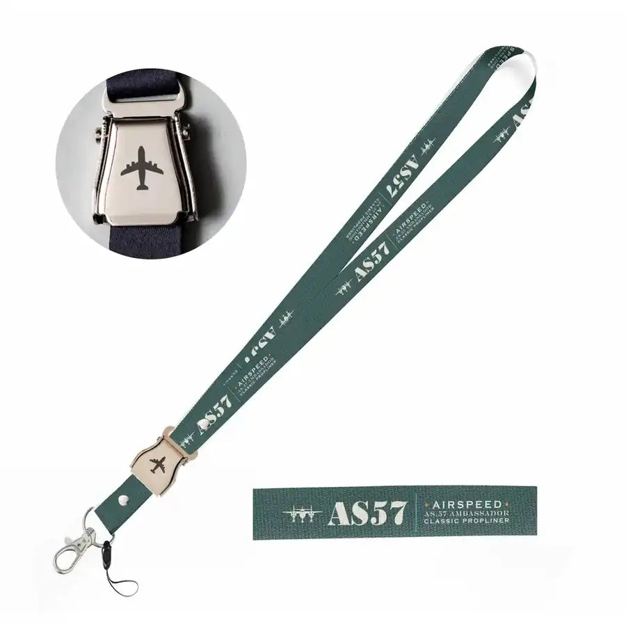 Airspeed AS.57 Ambassador Lanyard & ID Holders seat belt lanyard - Heritage - Dark Green