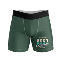 Thumbnail for Airspeed AS.57 Ambassador - Men Boxers - Original + Name - Dark Green