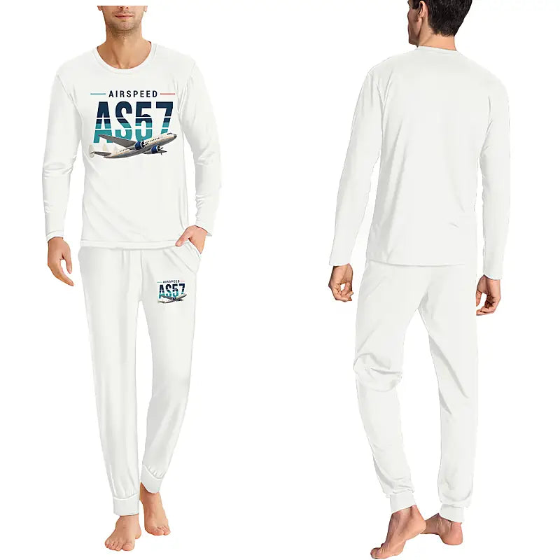 Airspeed AS.57 Ambassador - Men Pajamas - Original Chest - White