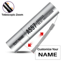 Thumbnail for Airspeed AS.57 Ambassador - Mini LED Flashlight - Tag - Silver + Name