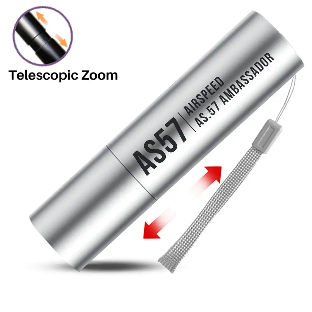 Airspeed AS.57 Ambassador - Mini LED Flashlight - Tag - Silver